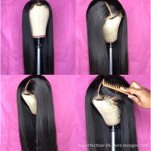 150% Density HD Lace Front Wigs For Black Women 100% Brazilian Virgin Human Hair Lace Wig